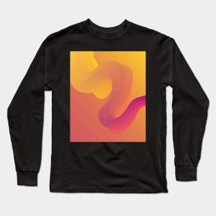 Colorful Abstract Line Long Sleeve T-Shirt